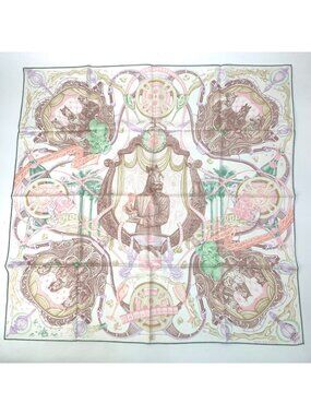 Hermes Scarf Carre 90 Silk The Horseawards Horse Awards Pink